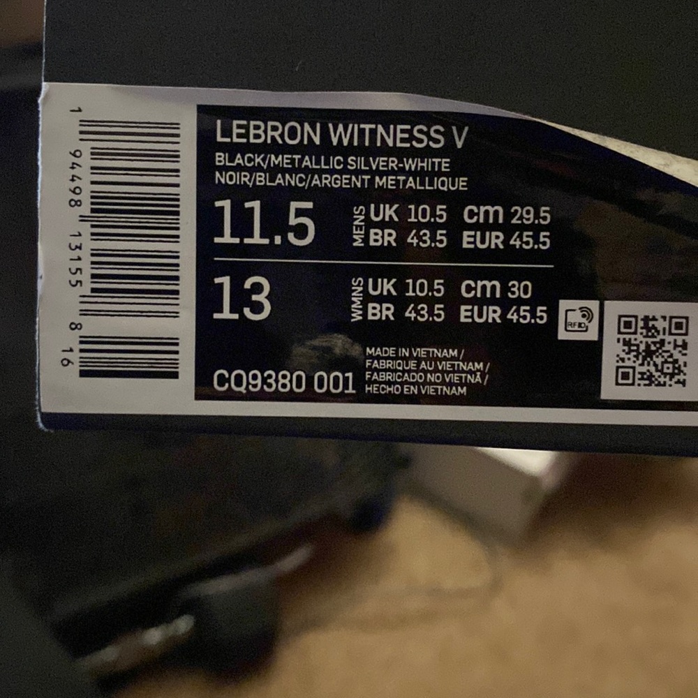 Lebron Witness V